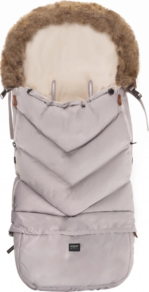 Zimski zimski vrečar Fluffy Combi, megleno siva