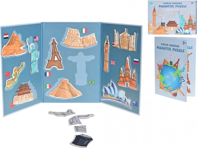 SYNERGY TOYS Magnetni sestavljanka Svetovne znamenitosti