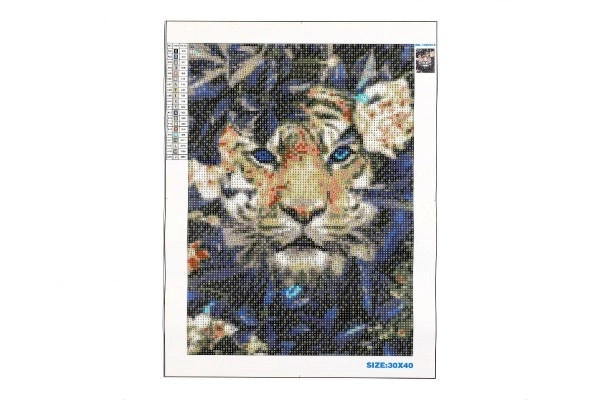 Diamantno slikarstvo Skriti Tiger 30x40 cm