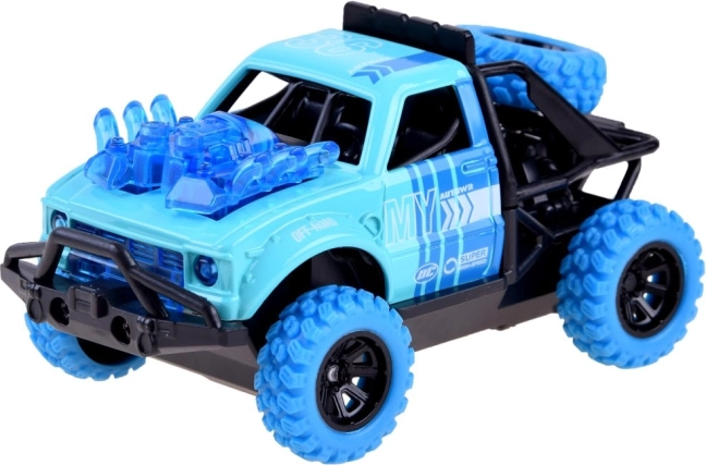 Kovinski avtomobilček 4x4 Predator z lučmi in zvoki – Modra