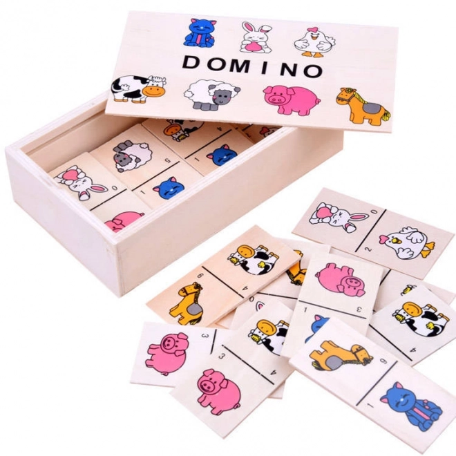 Domino puzzle pisane živali