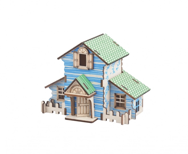 Leseni 3D puzzle - Lesena koča