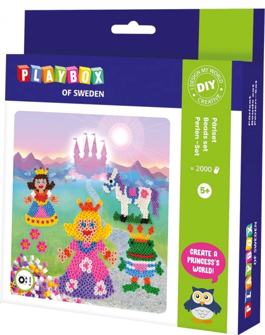 PLAYBOX likalni perlice Kompleti Princeske 2000 kos
