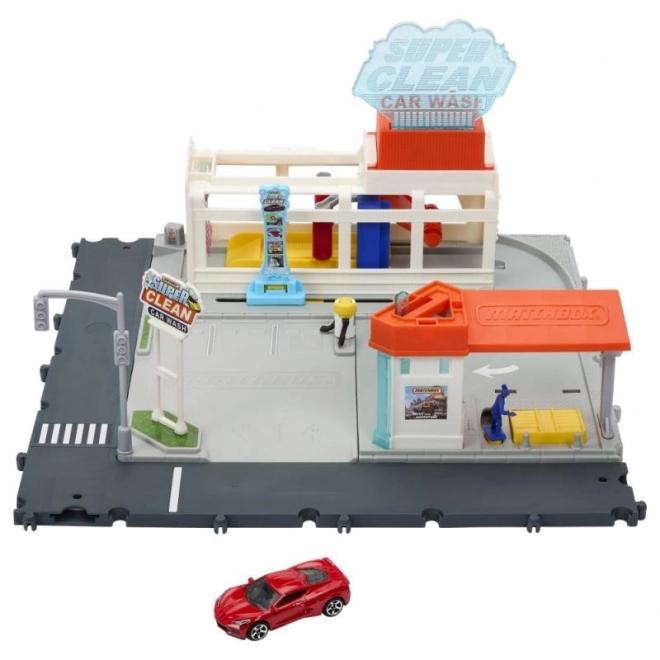 Komplet Matchbox Real Adventures Avtopralnica
