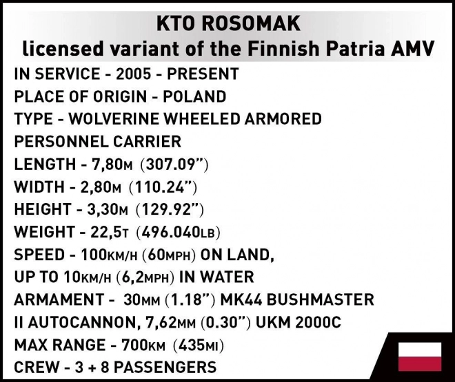 Gradbeni set KTO Rosomak