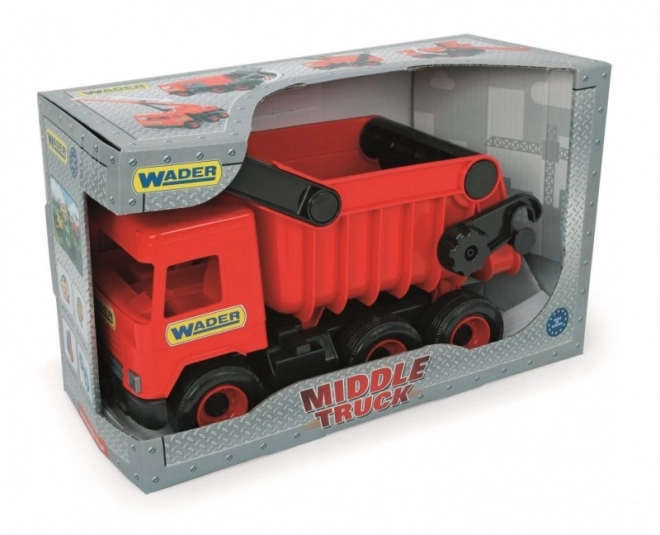 Rdeči tovornjak prekucnik Wader Middle Truck