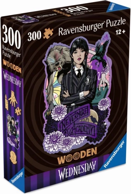 Lesene sestavljanke Wednesday 300 koščkov Ravensburger