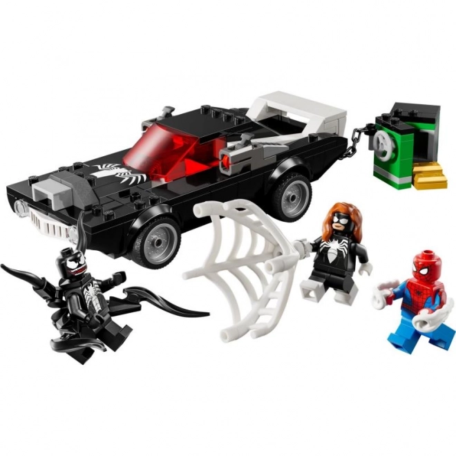 Gradbeni komplet Spider-Man proti mišičnemu avtomobilu Venoma