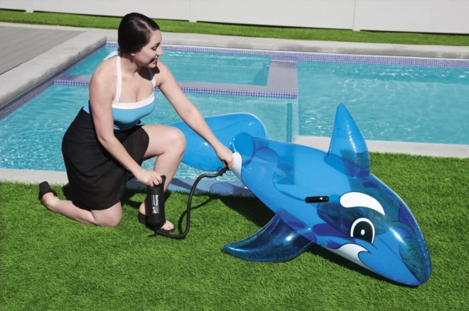 Plavajoči delfin z ročaji Prozoren 1,57 m x 94 cm