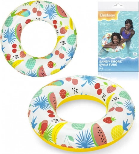 Bestway napihljiv obroč z motivom sadja 61 cm – Rumena