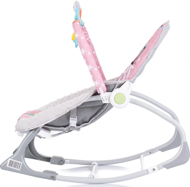 CHIPOLINO Vibracijski 2v1 Baby Spa – Roza