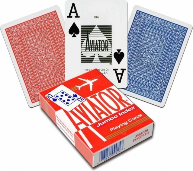 Karte Aviator z velikim indeksom Jumbo