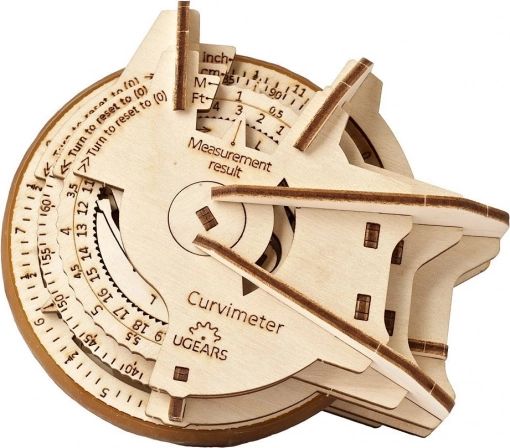 UGEARS lesen mehanski krivinomerni merilnik STEM – 3D puzzle (opisometer)