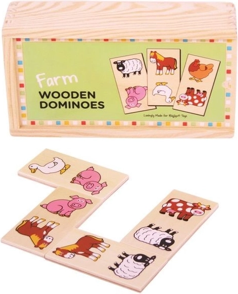 Bigjigs Toys leseno domine – kmetija
