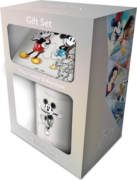 Disney 100 Heritage Sketch darilni set – skodelica, podstavek in obesek za ključe