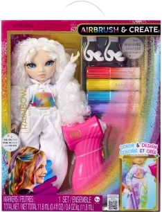 Rainbow High Airbrush punčka z dodatki – zelene oči