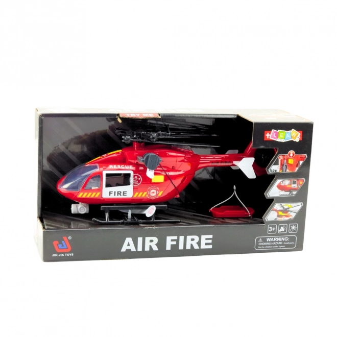 Gasilni helikopter z lučmi in zvoki 1:12