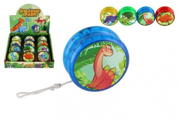 Jojo dinozavri svetleči plast 6cm na baterije mešanica vrst 12kos v škatli