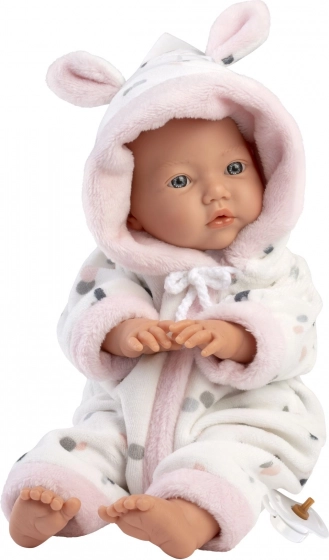 Realistična punčka LITTLE BABY z mehkotkano telesom 32 cm