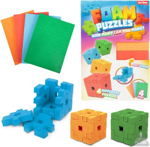 3D pene kocke – sestavljanka v škatli