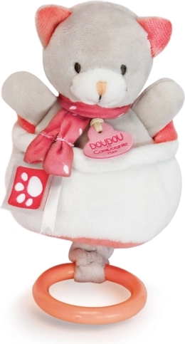 Plišasta glasbena mucka DOUDOU 20 cm
