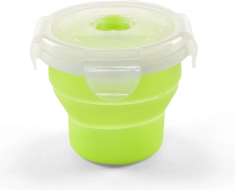 Zložljiva silikonska skleda 230 ml Green