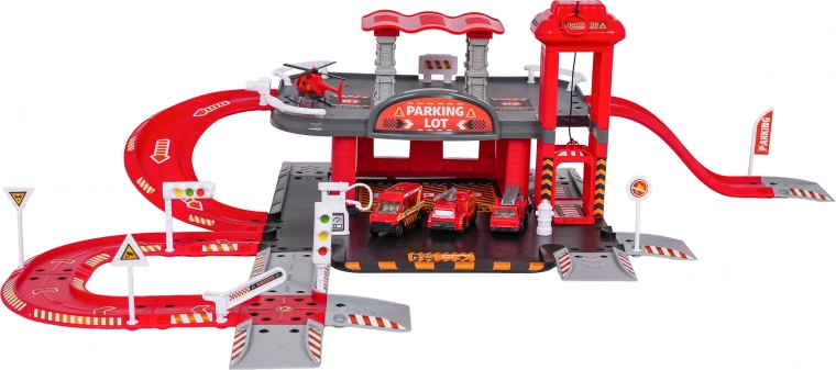 Dvonivojsko parkirišče z ročnim dvigalom