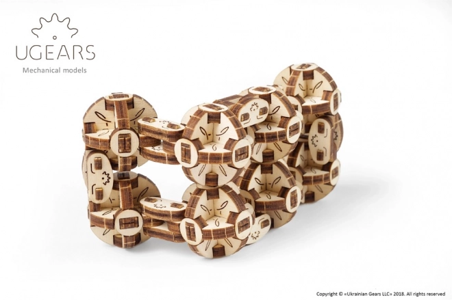 Ugears 3D sestavljanka - Fleksi kocka 144 kosov