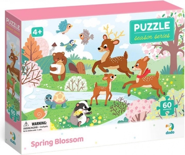 DODO puzzle letni časi – pomlad v razcvetu, 60 koščkov