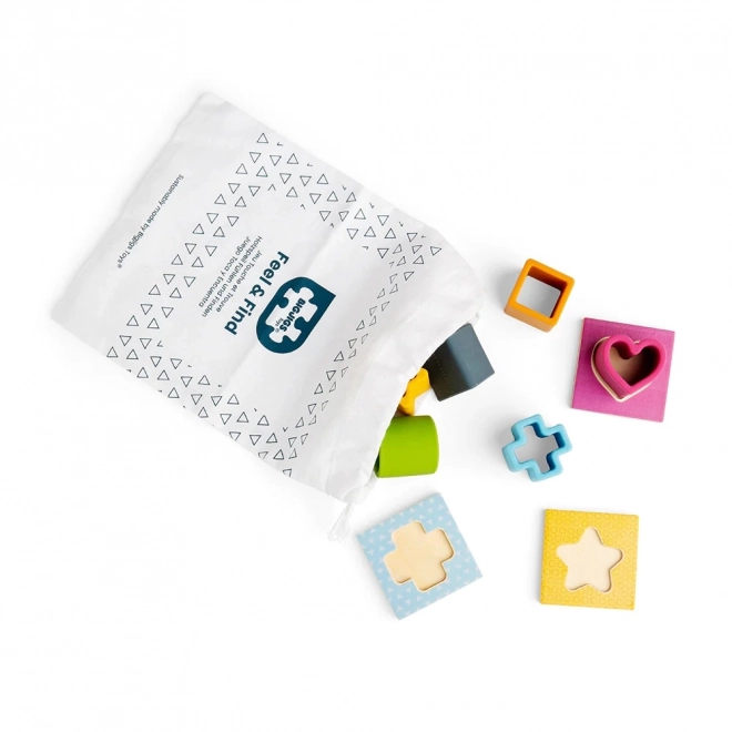 Bigjigs Toys Najdi in Hmatej Montessori igra