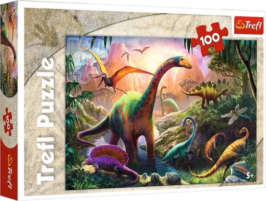 Sestavljanka dinozavri 100 koščkov – svet dinozavrov Trefl