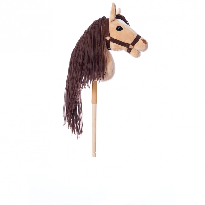 HOPPIHORSE konj na palici hobby horse velikost A3 bež