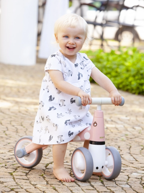 ECOTOYS Potiskalec Flamingo roza