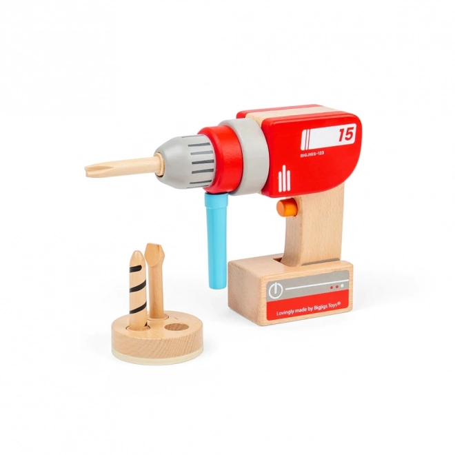 Bigjigs Toys Lesena vrtalka