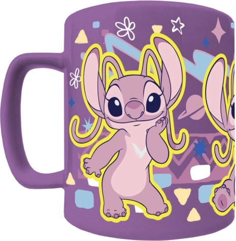 Stitch skodelica z odstranljivim plišastim ovitkom Angel