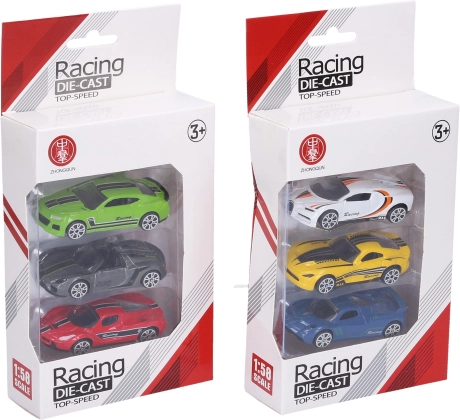 Kovinski avtomobilčki set 3 kosi 7 cm