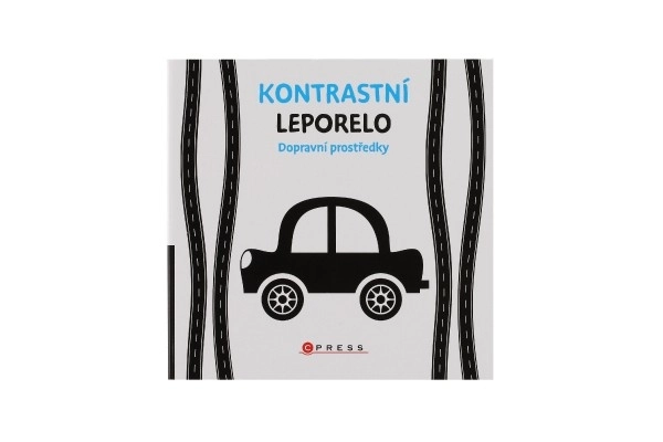 Kontrastna kartonka prevozna sredstva 15,5x15cm 0m+