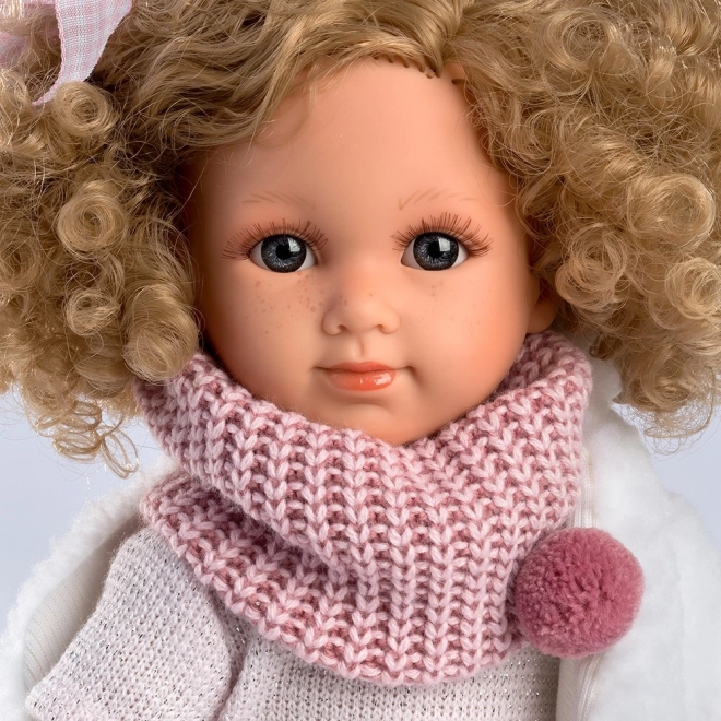 Llorens 53542 ELENA - realistična punčka z mehkim tekstilnim telesom - 35 cm