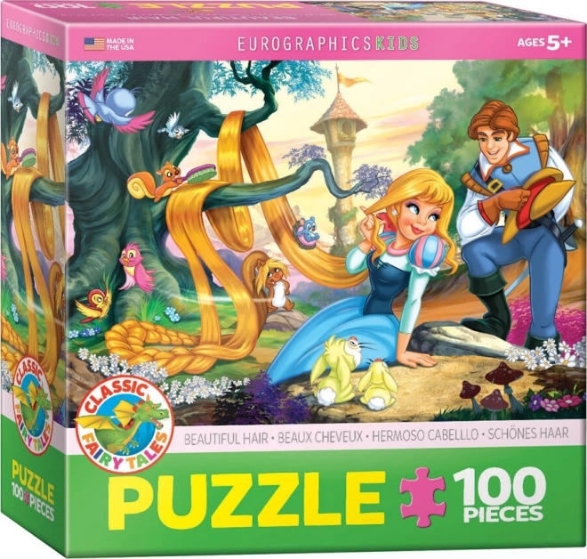 Eurographics puzzle Princeska s čudovitimi lasmi 100 kosov