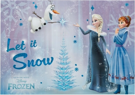 adventni koledar Frozen z igračami brez slaščic