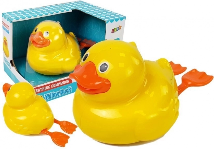 Plavajoča rumena kopalna račka na baterije 18 cm