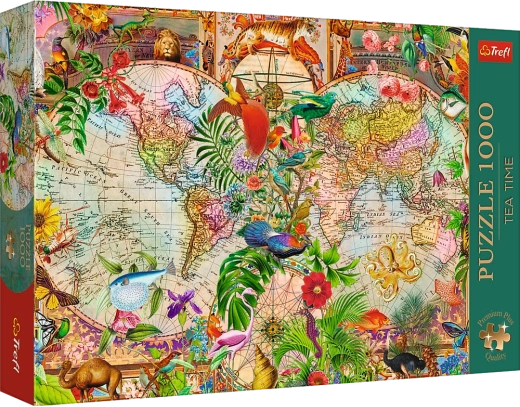 Trefl puzzle Tea Time: Antični zemljevid sveta 1000 koščkov