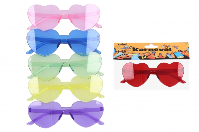 Srčnata očala za karneval