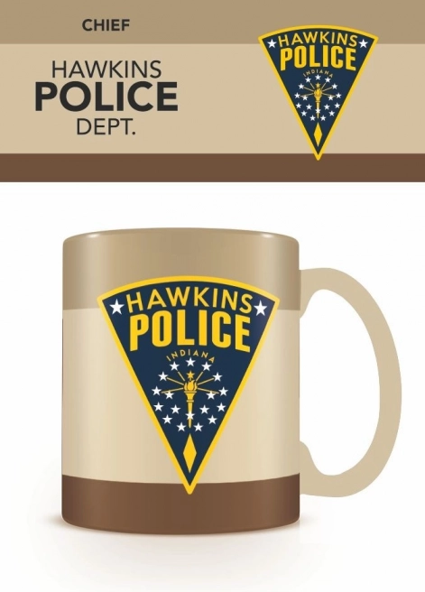 Skodelica Stranger Things Hawking Police