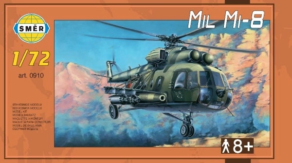 Model Mil Mi-8 1:72 25,5x29,5 cm v škatli 34x19x6cm