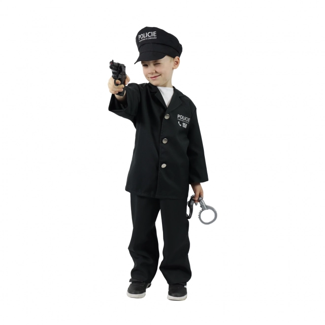 Otroški kostum policist s čepico - češki napis (S)