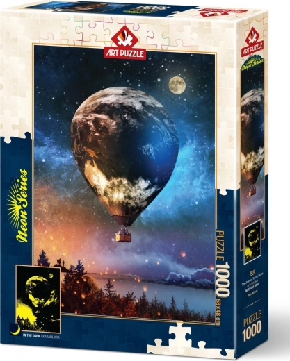 Svetleči puzzle Pot na Luno 1000 koščkov