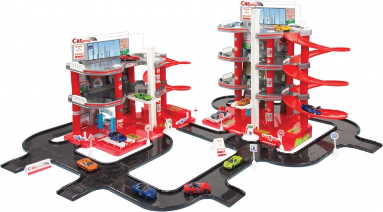 Mochtoys mega garaže – parkirni set s cesto