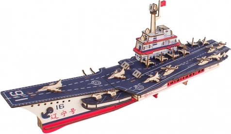Woodcraft lesene 3D sestavljanke letalonosilka Liaoning