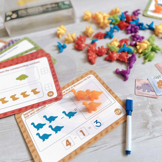 Izobraževalni komplet Montessori Štetje Pisane Živali 83 kos